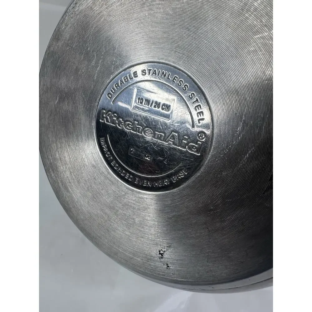 KitchenAid 10 & 12 Inch Stainless Steel Frying Sautéing Pan Skillet Heavy